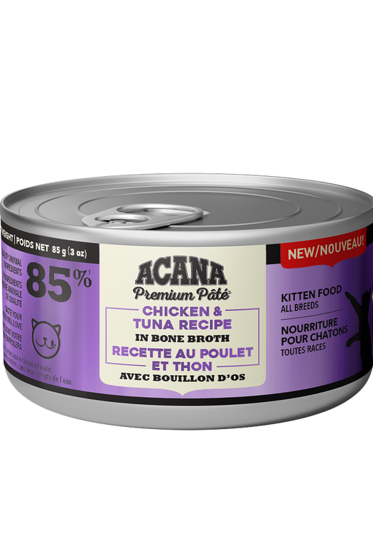 ACANA Premium Pâté, Chicken & Tuna Kitten Recipe